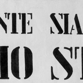 Manifesti femministi degli anni 70 - dalla fondazione Elvira Badaracco - “Siamo tante. Siamo donne. Siamo stufe”, 1974, manifesto dell’omonimo audiovisivo realizzato dalle militanti del gruppo Lotta Femminista di Milano (Chiara Gamba, Franca Geri, Adriana Monti, Grazia Zerman), in data 5 maggio 1974